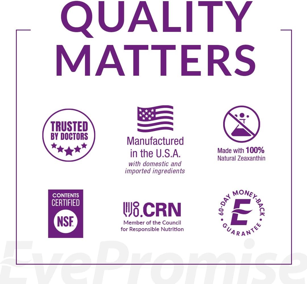 EyePromise Restore Eye Health Supplement - 60 Softgels, 30-Day Supply - Omega 3 Supplement with Zeaxanthin, Lutein, Fish Oil, EPA, DHA & Vitamins for Eye Health - Image 9