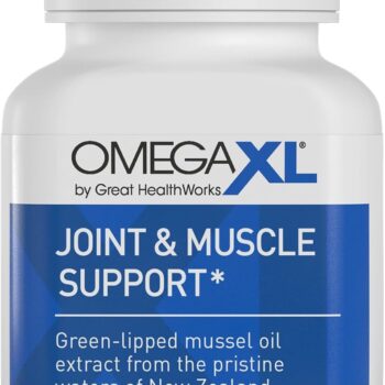 OmegaXL Joint Support Supplement, for Relief - Natural Muscle Support, Green Lipped Mussel Oil, Soft Gel Pills, Drug-Free, 60 Count