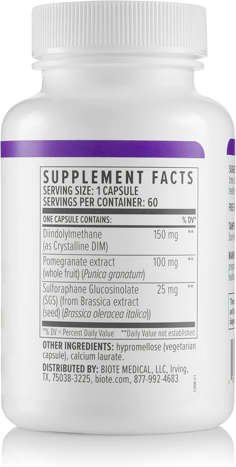 Biote Nutraceuticals - DIM SGS + - Hormone + Detox (60 Capsules) - Image 7