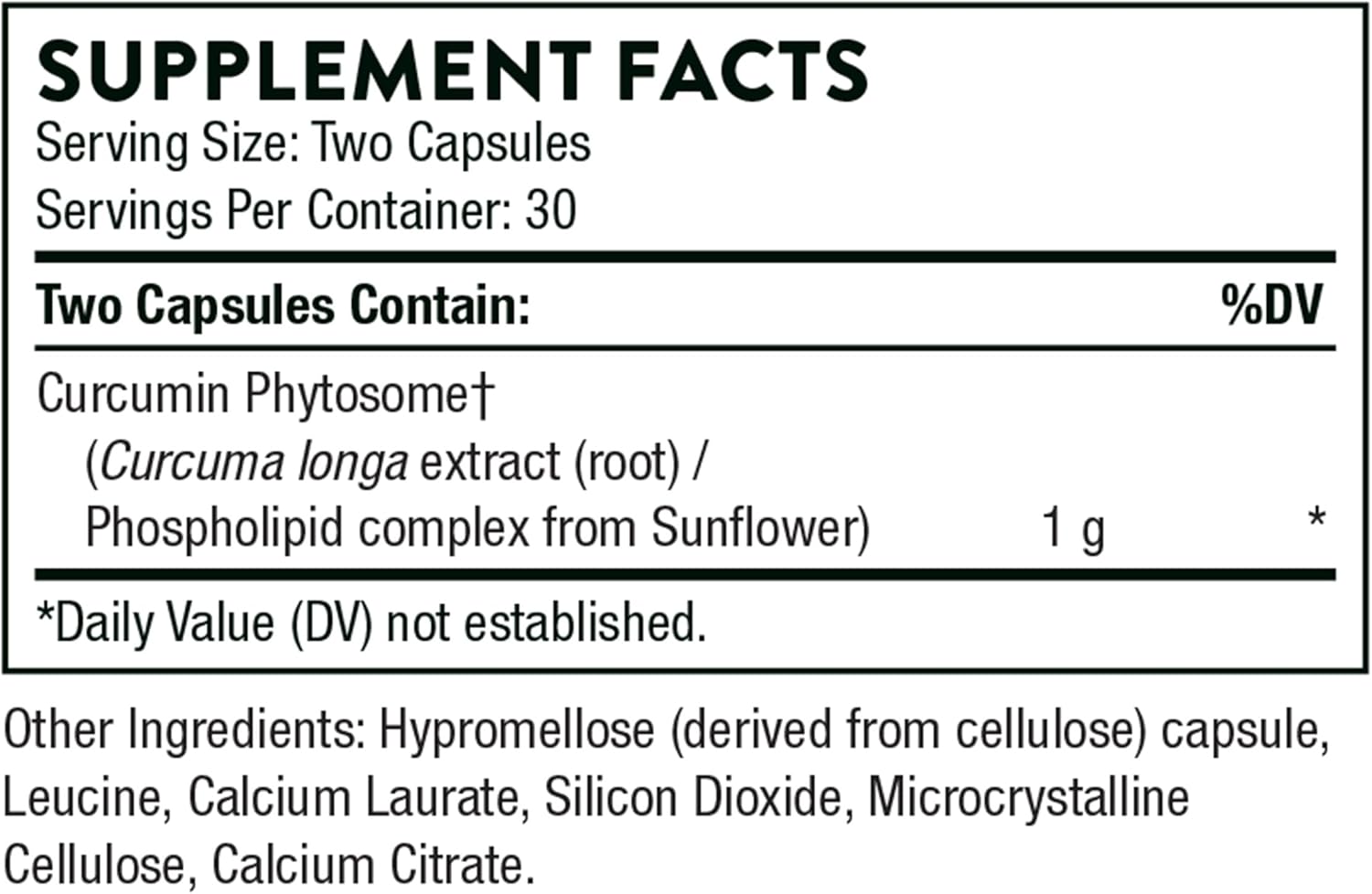THORNE - Curcumin Phytosome 1000 mg (Meriva) - Clinically Studied, High Absorption - Supports Healthy Inflammatory Response in Joints, Muscles, GI Tract, Liver, Brain & Nerves* - 30 Servings - Image 7