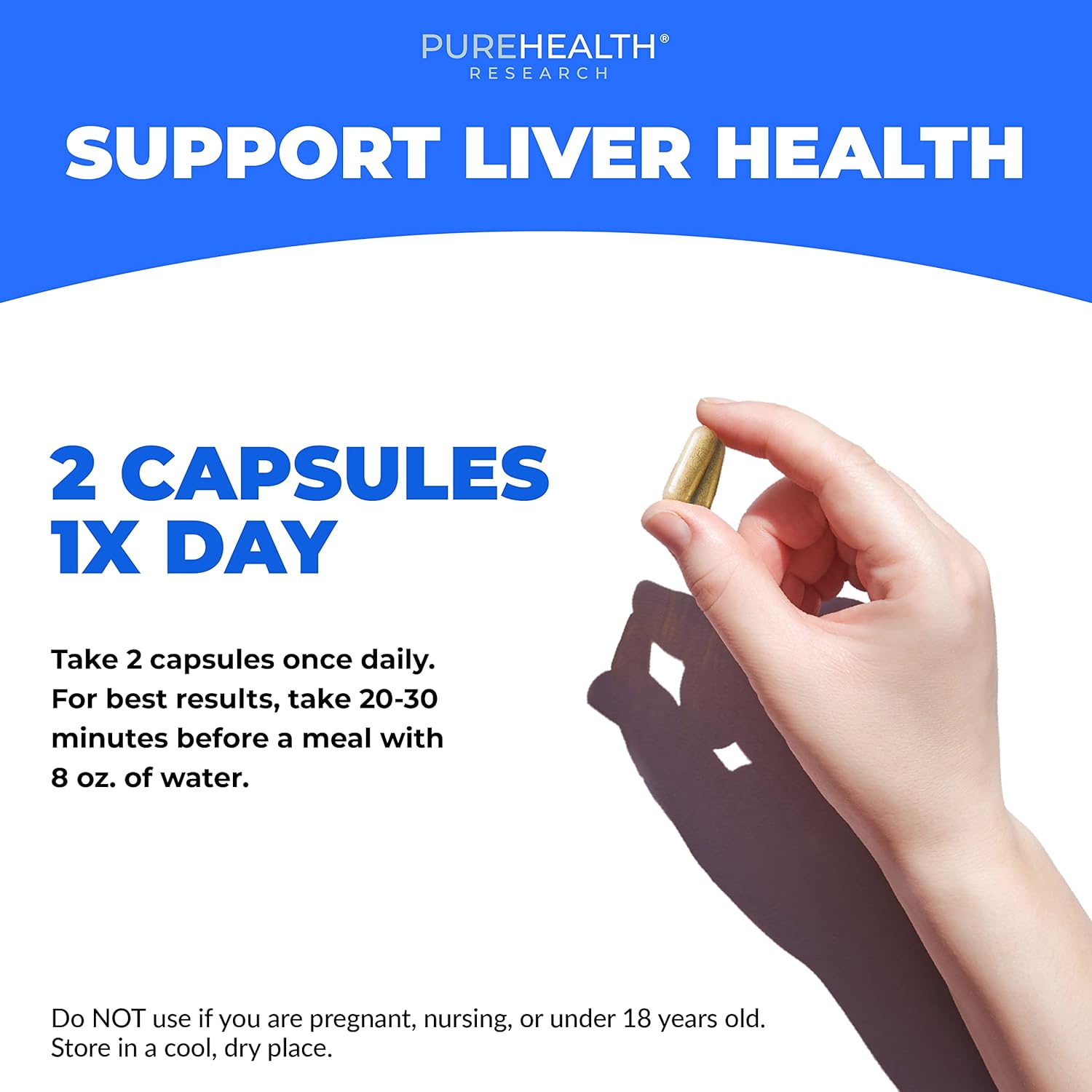 PUREHEALTH RESEARCH Liver Health – Liver Cleanse Detox & Repair with Artichoke Extract, Milk Thistle, Dandelion Root, Turmeric, Beet Root to Healthy Liver Renew with 11 Natural Nutrients, 60 Capsules - Image 3