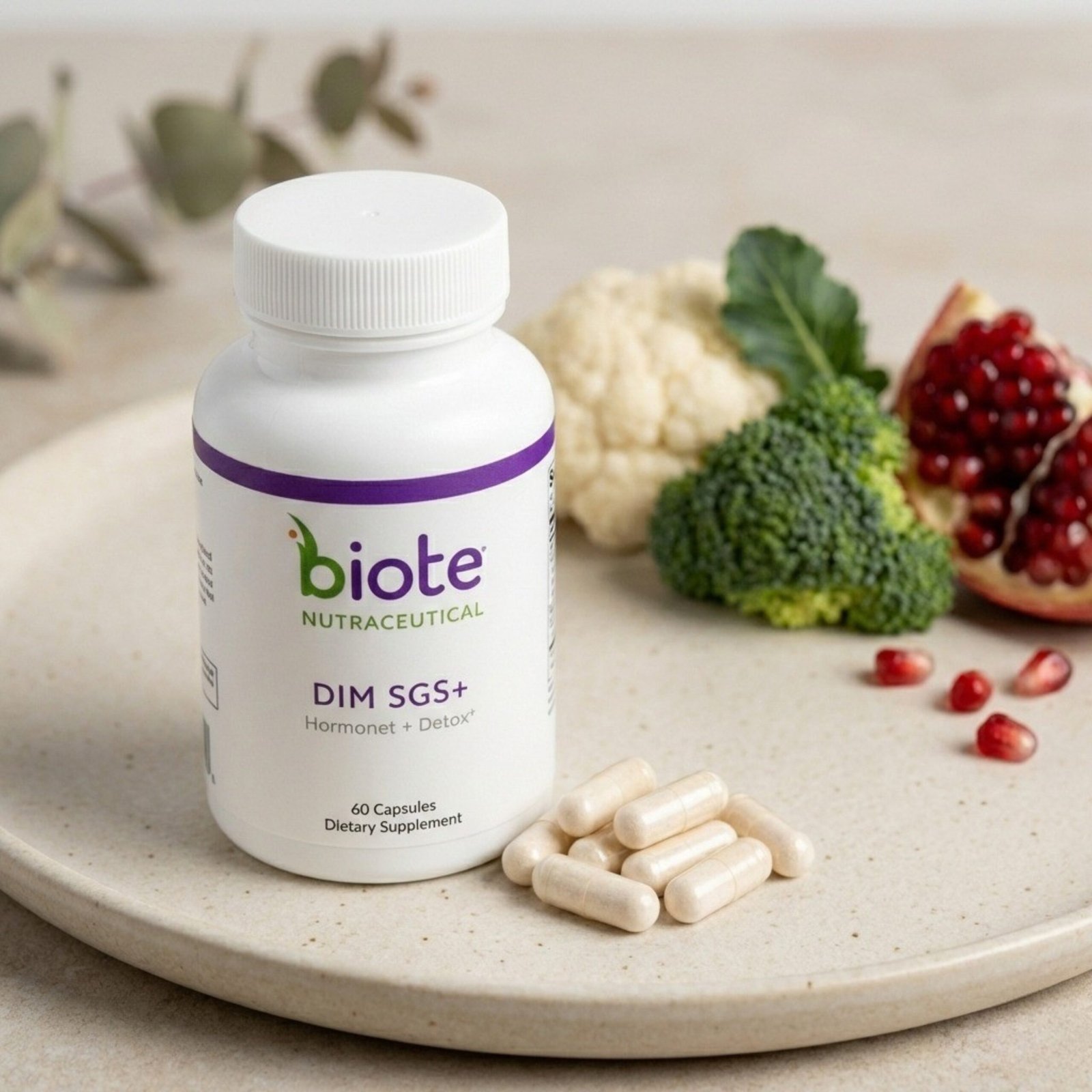 Biote Nutraceuticals DIM SGS+ Hormone & Detox Support (60 Capsules)
