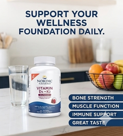 Nordic Naturals Vitamin D3 + K2 Gummies – Bone & Muscle Support – Great Pomegranate Taste – Non-GMO – 120 Gummies (1000 IU D3 + 45 mcg K2) - Image 7