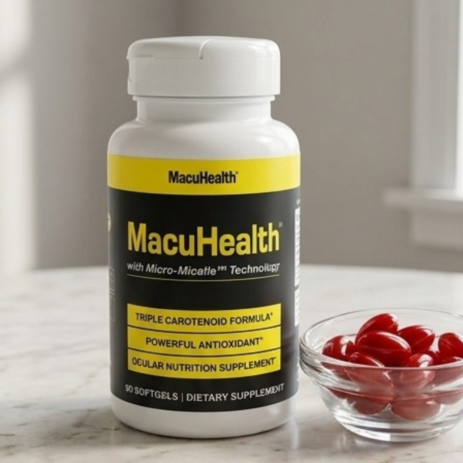 Macuhealth Triple Carotenoid Formula – Eye Vitamins – 90 Softgels, 3 Months Supply